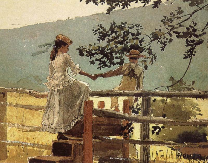 Winslow Homer On the ladder Germany oil painting art